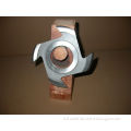 45 Degree Solid Steel Wood Shaper Cutters For Slot And Groove On Four Side Moulder